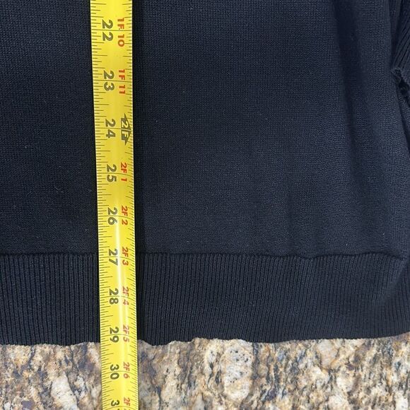 ❤️Last Chance Lane Bryant Black Long Sleeve Lace Appliqué Sweater Size 24/26 - Picture 9 of 10